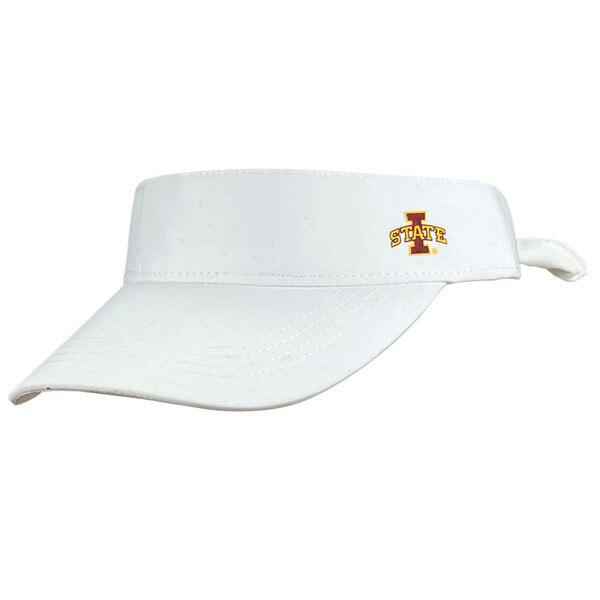 Zoozatz Women's I-State White Tie Back Visor